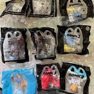New Sealed Lot of 9 McDonalds Toys 2022 Disney Lightyear Alisha SC-01 Black Pant